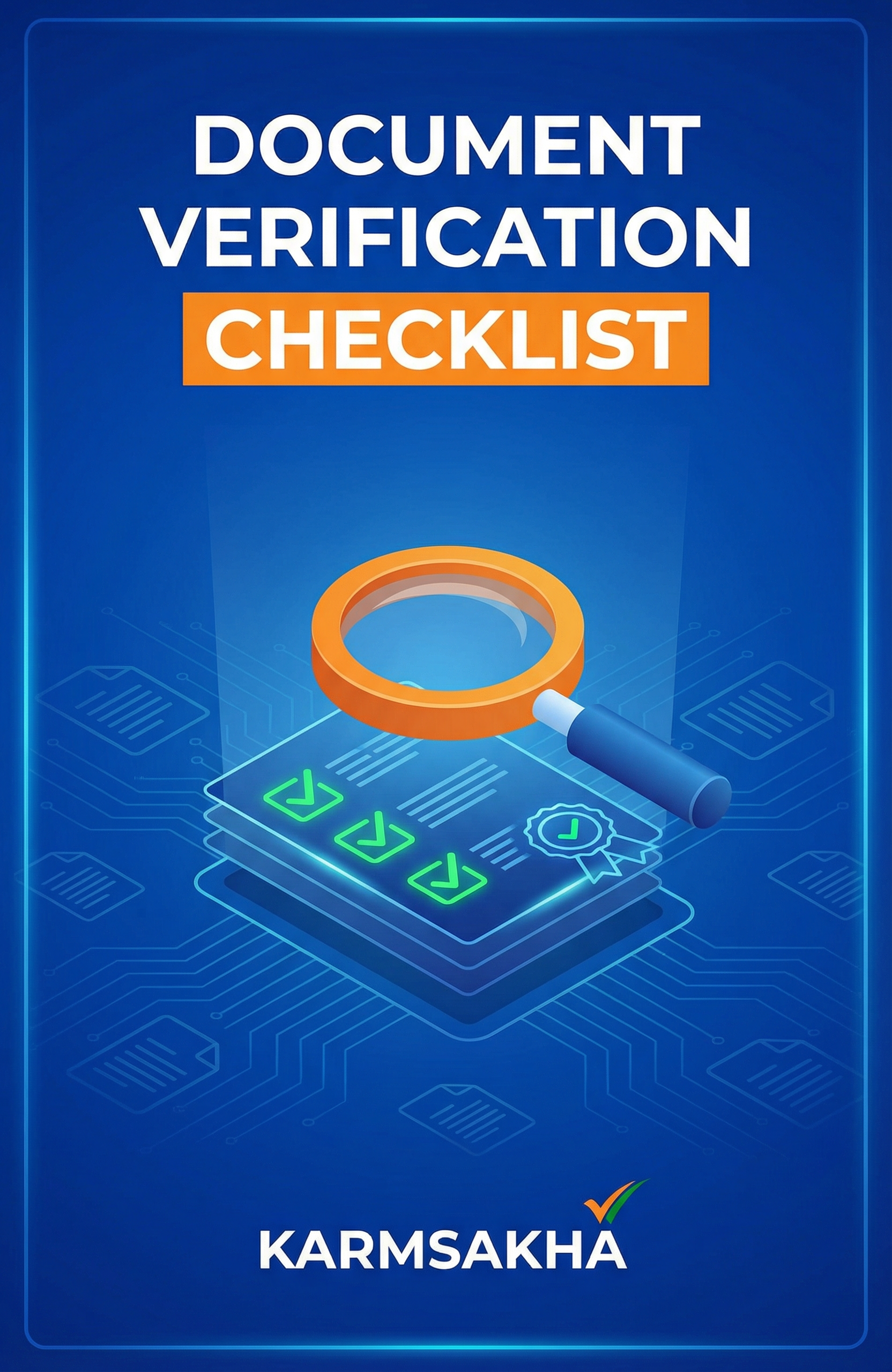 Document Verification Checklist cover